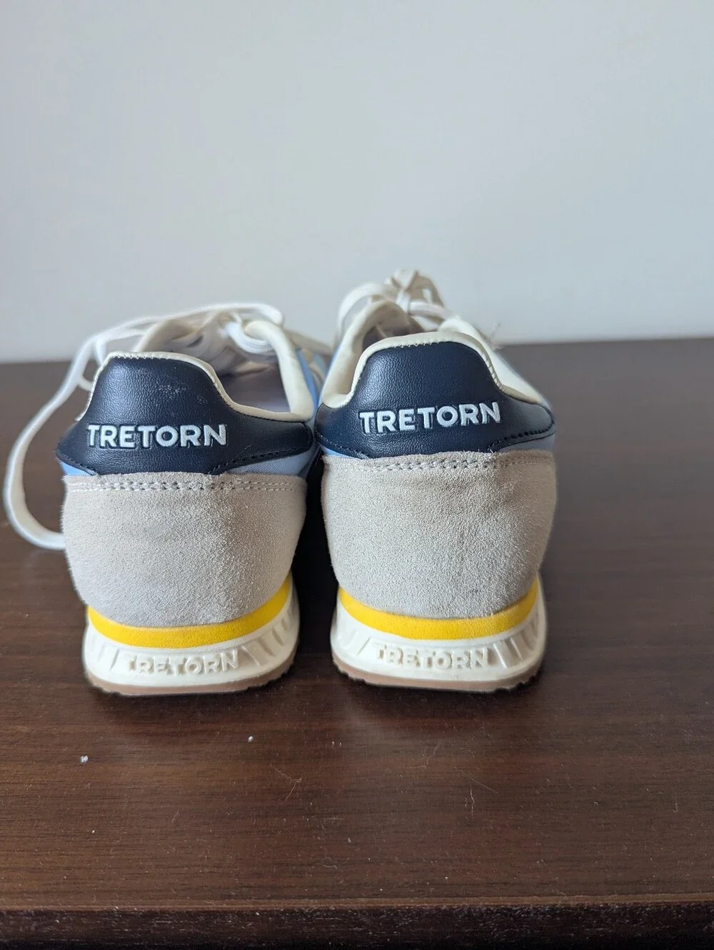 Light Blue And Gray tretorns Worn 2 X.  Excellent Condition.  Size 6 Women's.